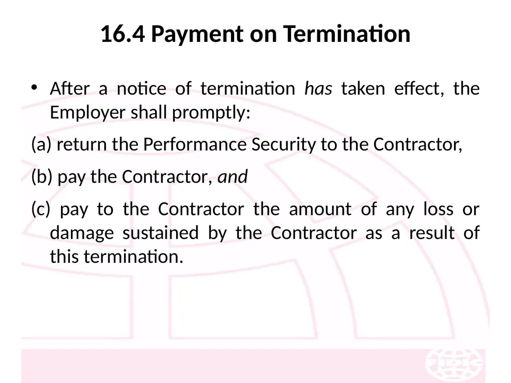FIDIC Conditions of Contract for Construction - slide 208 of 250