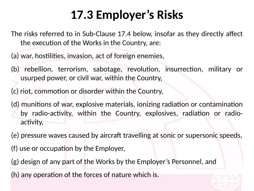 FIDIC Conditions of Contract for Construction - slide 213 of 250