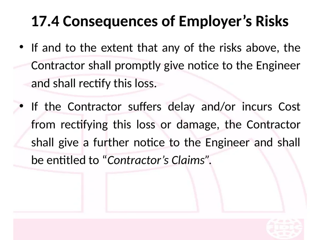 FIDIC Conditions of Contract for Construction - slide 214 of 250