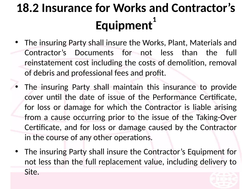 FIDIC Conditions of Contract for Construction - slide 222 of 250