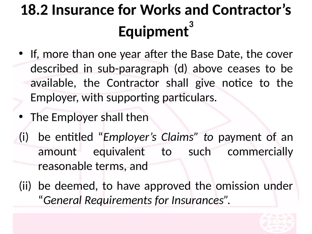FIDIC Conditions of Contract for Construction - slide 224 of 250