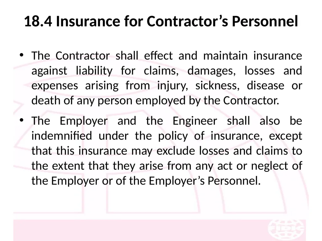 FIDIC Conditions of Contract for Construction - slide 226 of 250