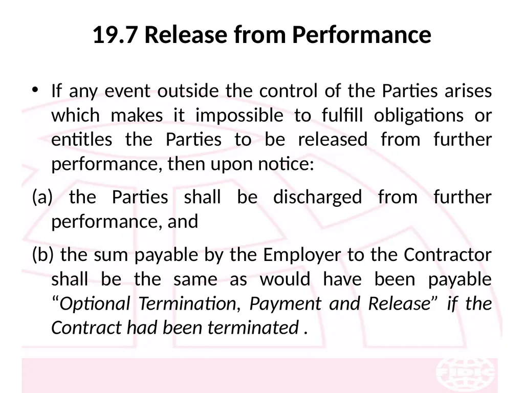 FIDIC Conditions of Contract for Construction - slide 235 of 250