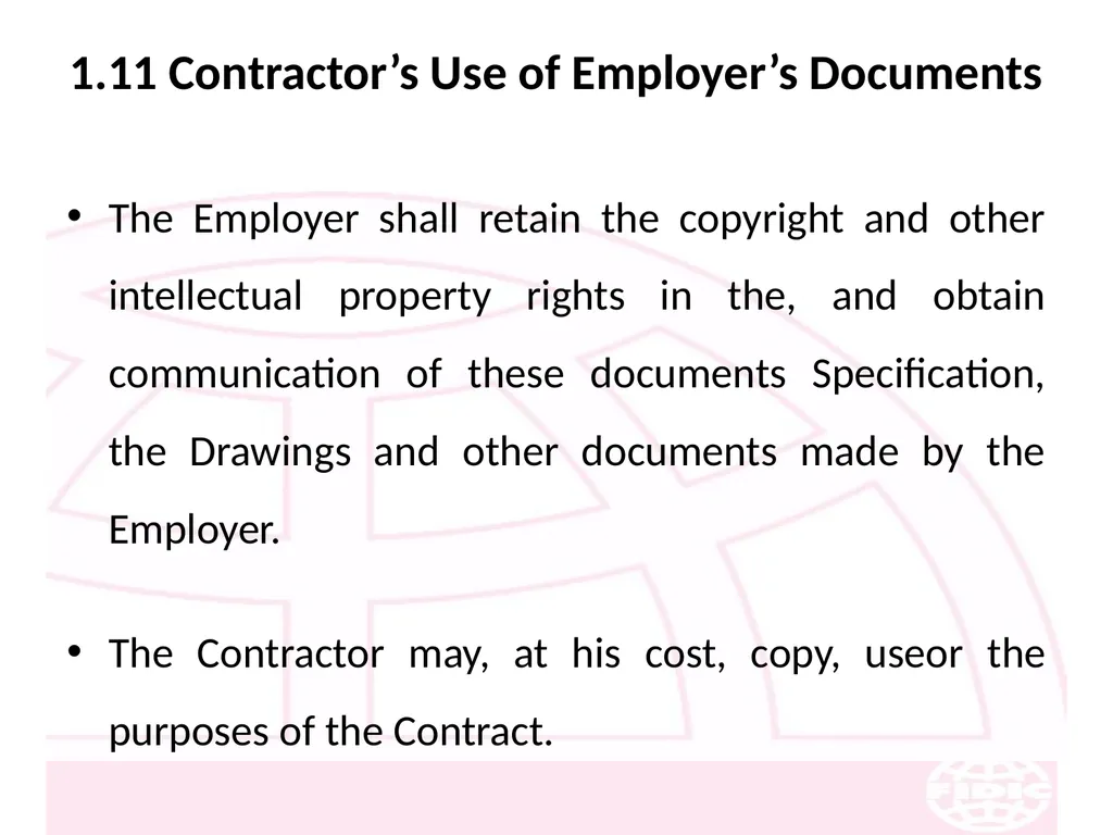 FIDIC Conditions of Contract for Construction - slide 15 of 250