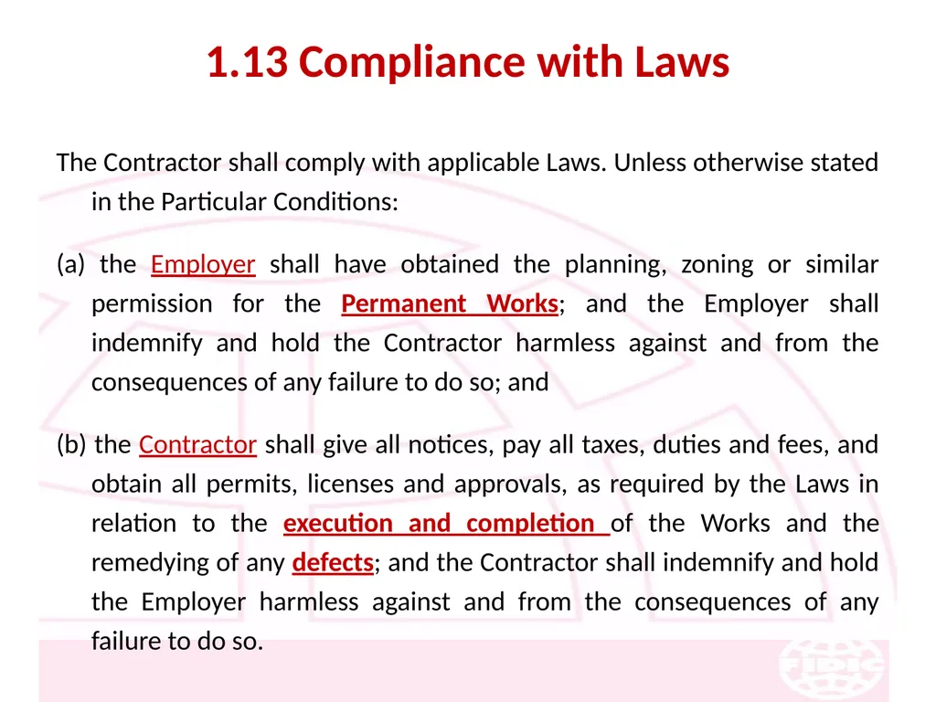 FIDIC Conditions of Contract for Construction - slide 17 of 250