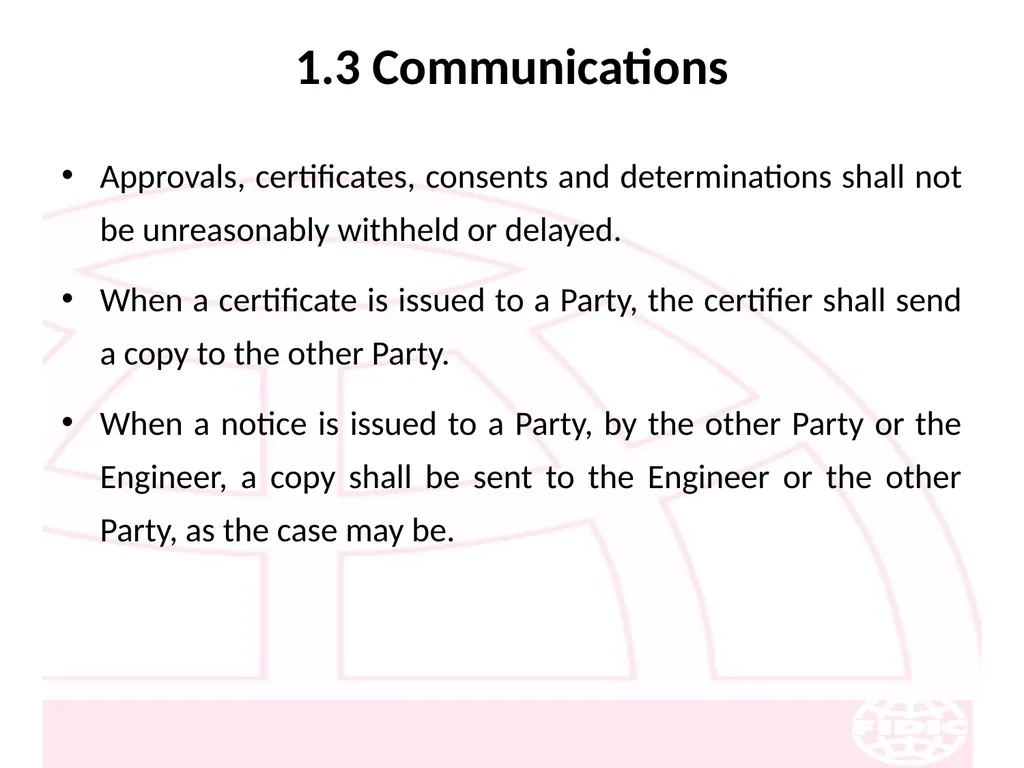 FIDIC Conditions of Contract for Construction - slide 7 of 250
