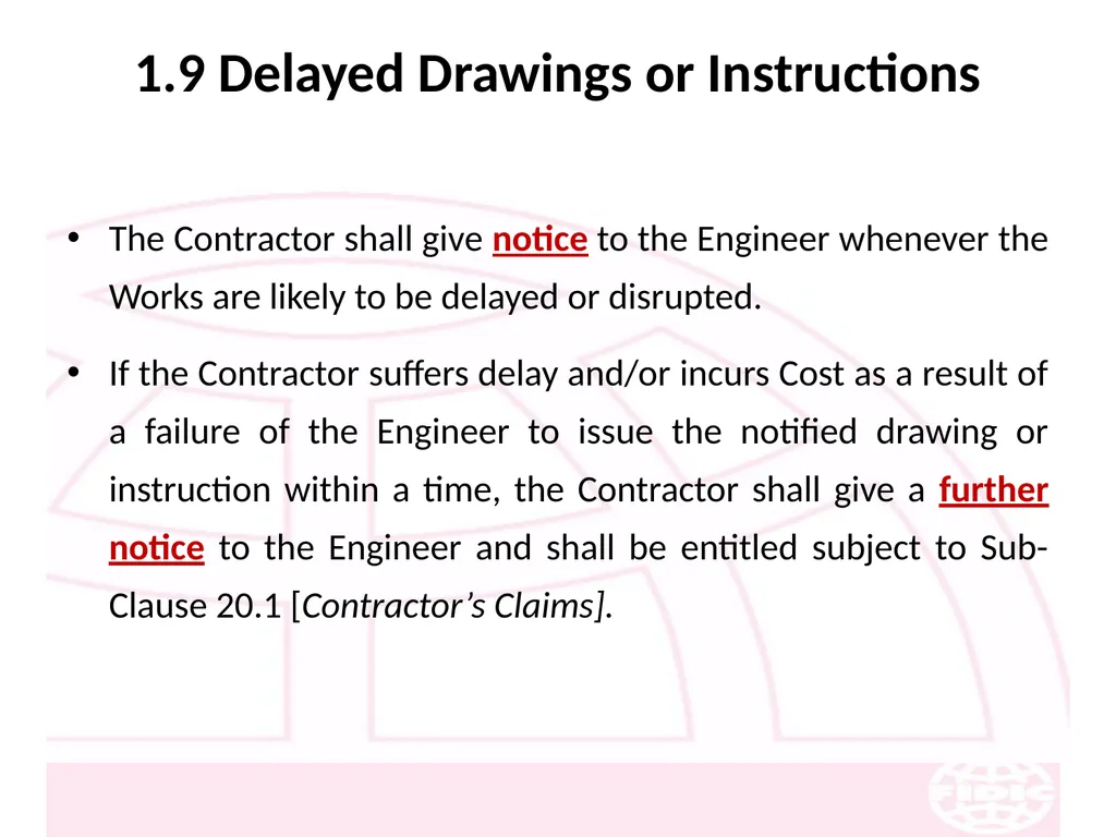FIDIC Conditions of Contract for Construction - slide 13 of 250
