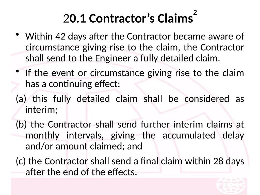 FIDIC Conditions of Contract for Construction - slide 238 of 250