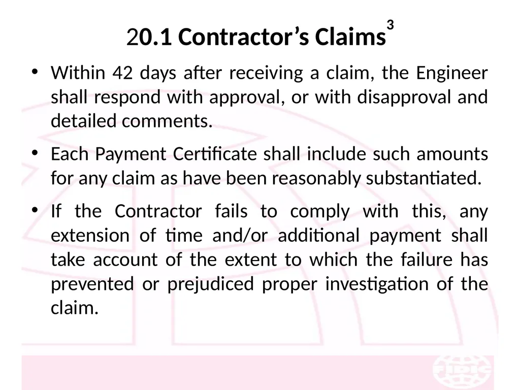 FIDIC Conditions of Contract for Construction - slide 239 of 250