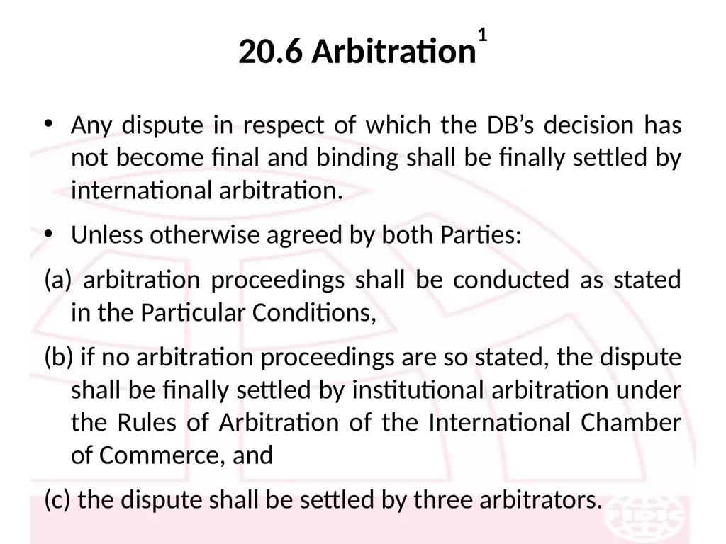 FIDIC Conditions of Contract for Construction - slide 246 of 250