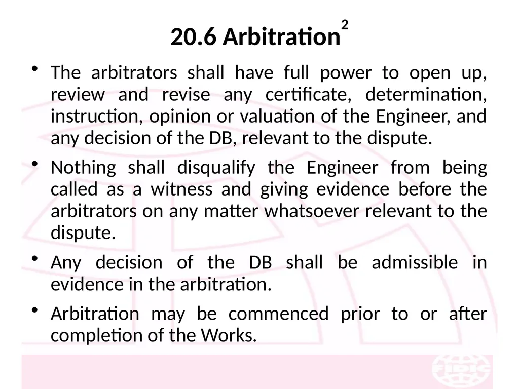 FIDIC Conditions of Contract for Construction - slide 247 of 250