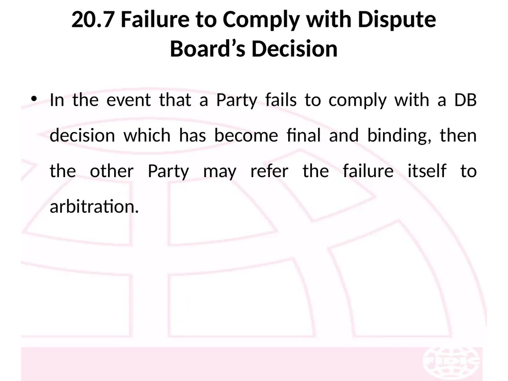 FIDIC Conditions of Contract for Construction - slide 248 of 250