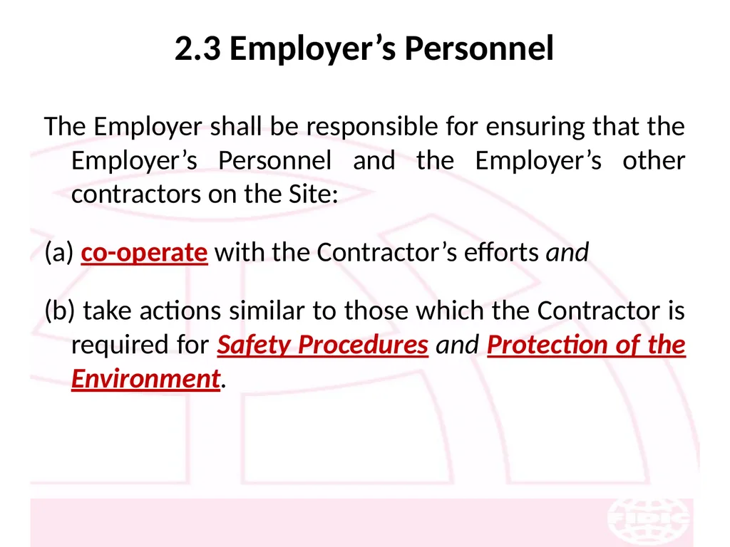 FIDIC Conditions of Contract for Construction - slide 23 of 250