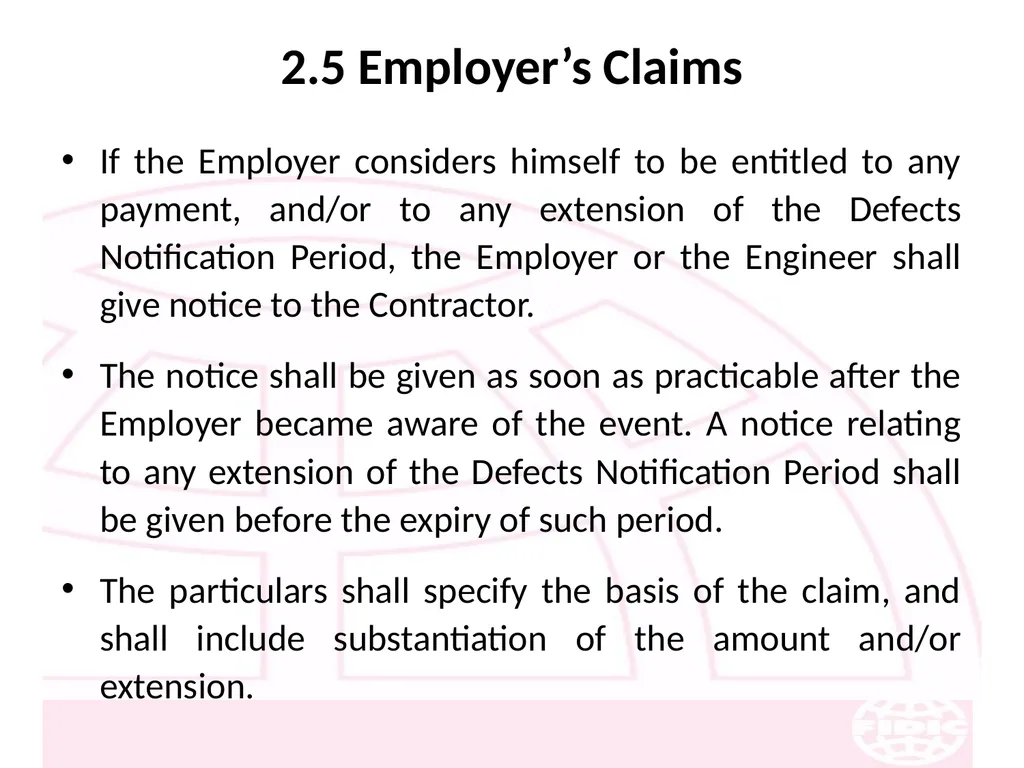 FIDIC Conditions of Contract for Construction - slide 25 of 250