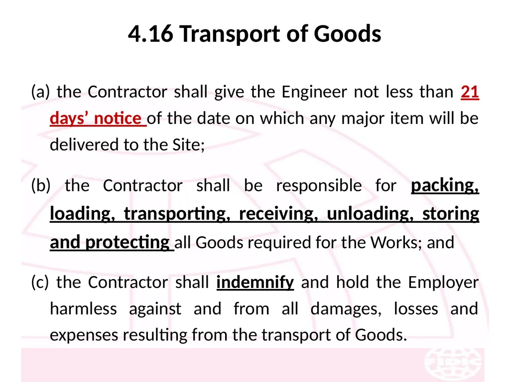 FIDIC Conditions of Contract for Construction - slide 53 of 250