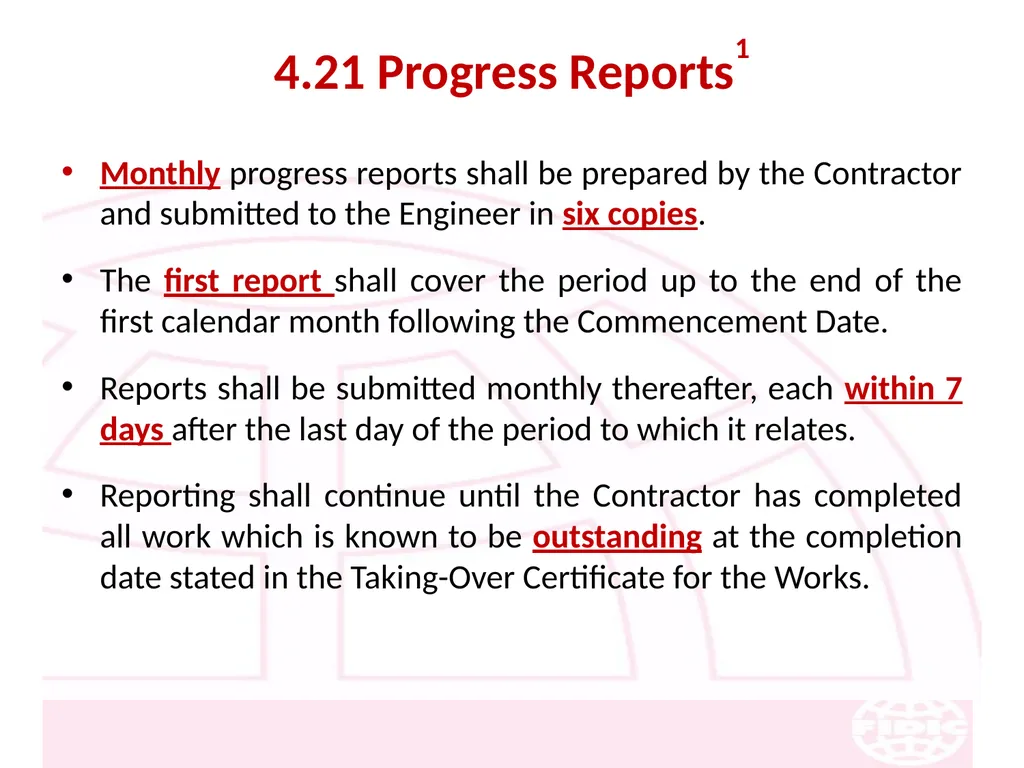 FIDIC Conditions of Contract for Construction - slide 59 of 250
