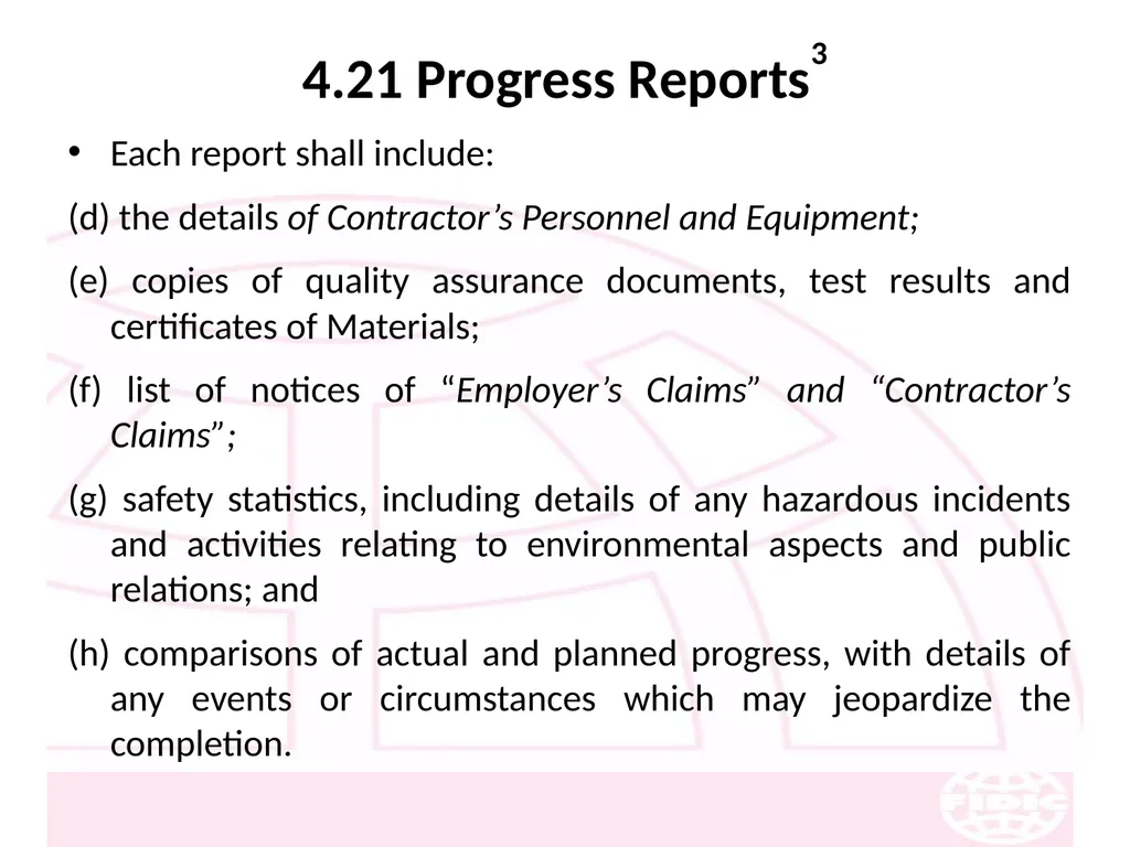 FIDIC Conditions of Contract for Construction - slide 61 of 250