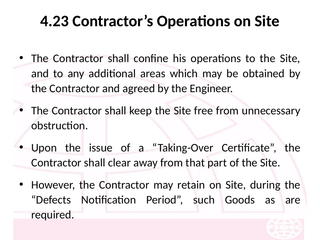 FIDIC Conditions of Contract for Construction - slide 63 of 250
