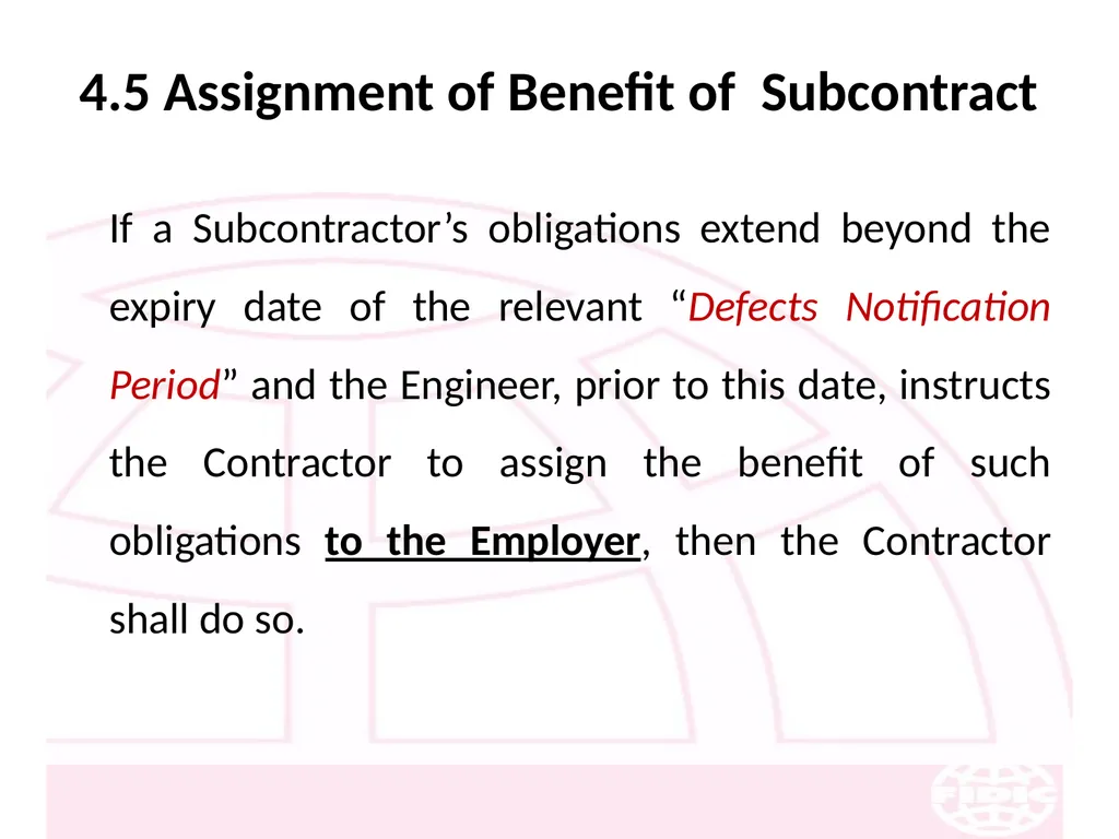 FIDIC Conditions of Contract for Construction - slide 41 of 250