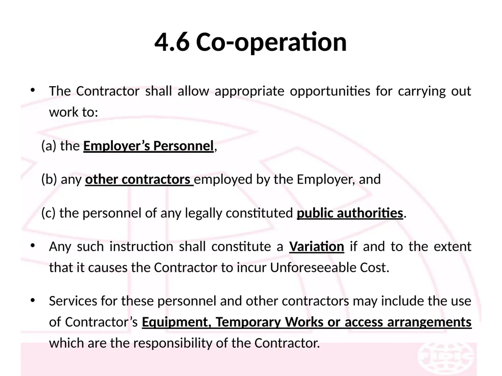 FIDIC Conditions of Contract for Construction - slide 42 of 250