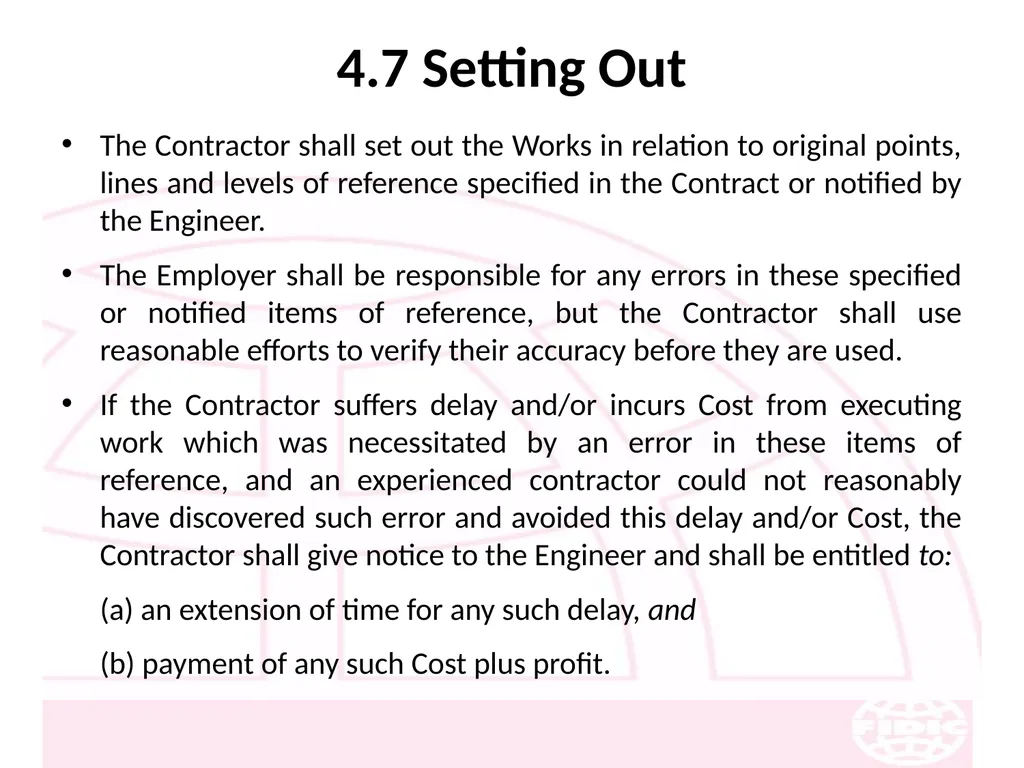 FIDIC Conditions of Contract for Construction - slide 43 of 250