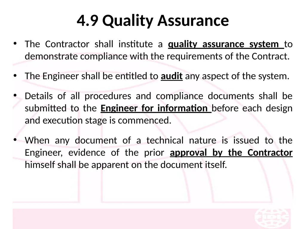FIDIC Conditions of Contract for Construction - slide 45 of 250