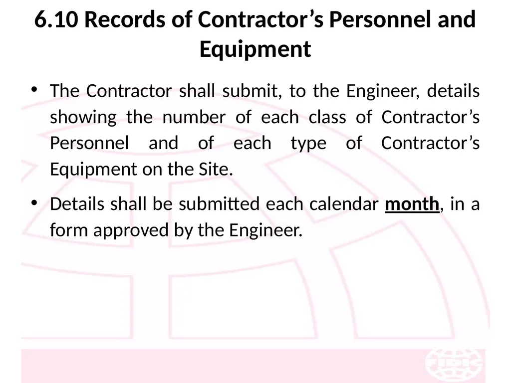 FIDIC Conditions of Contract for Construction - slide 83 of 250