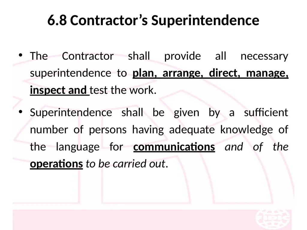 FIDIC Conditions of Contract for Construction - slide 81 of 250