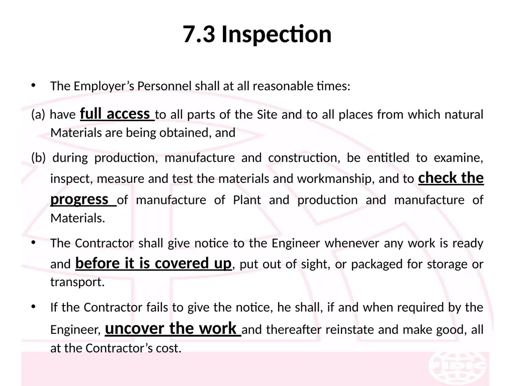 FIDIC Conditions of Contract for Construction - slide 99 of 250