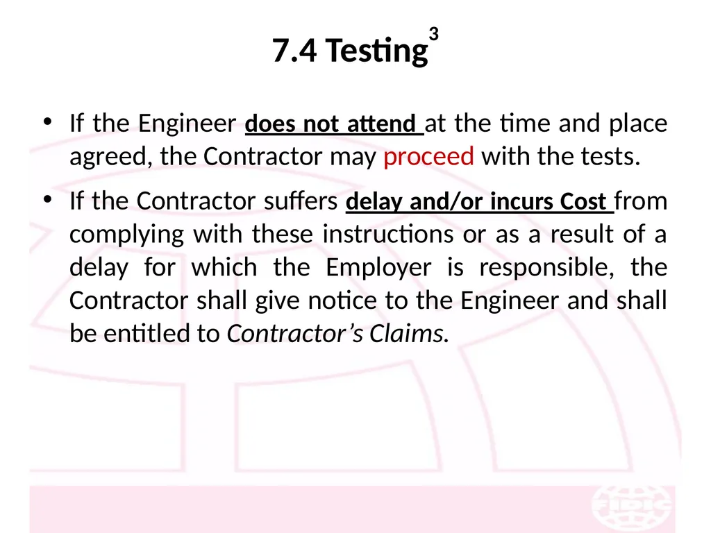 FIDIC Conditions of Contract for Construction - slide 102 of 250