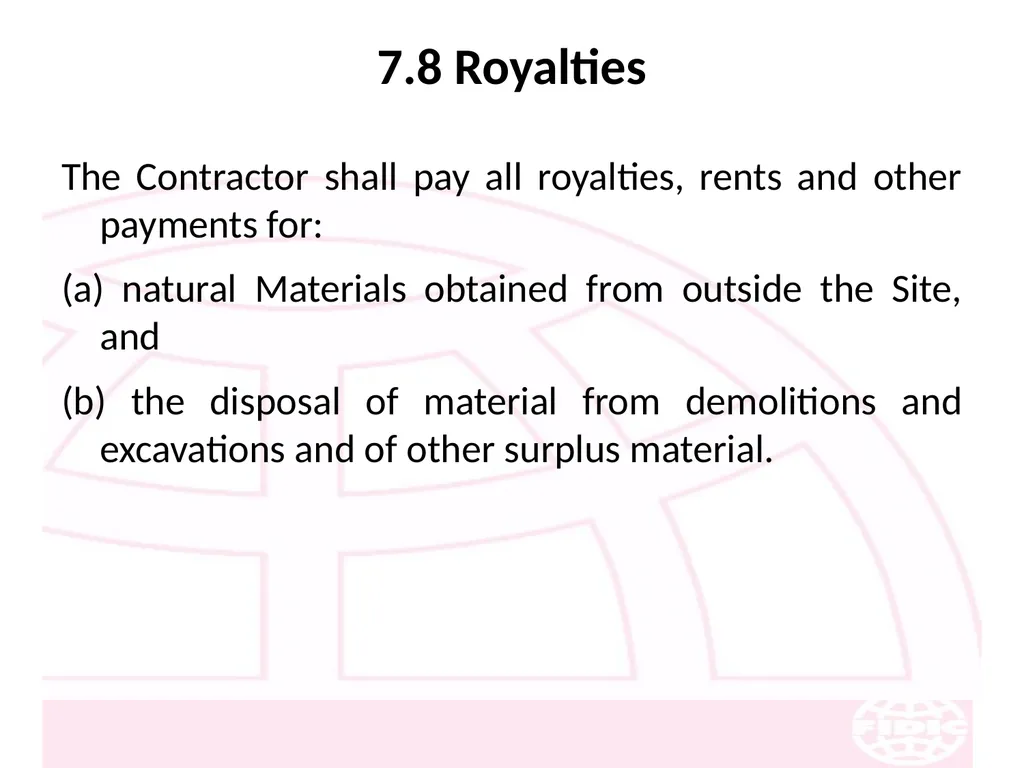 FIDIC Conditions of Contract for Construction - slide 107 of 250