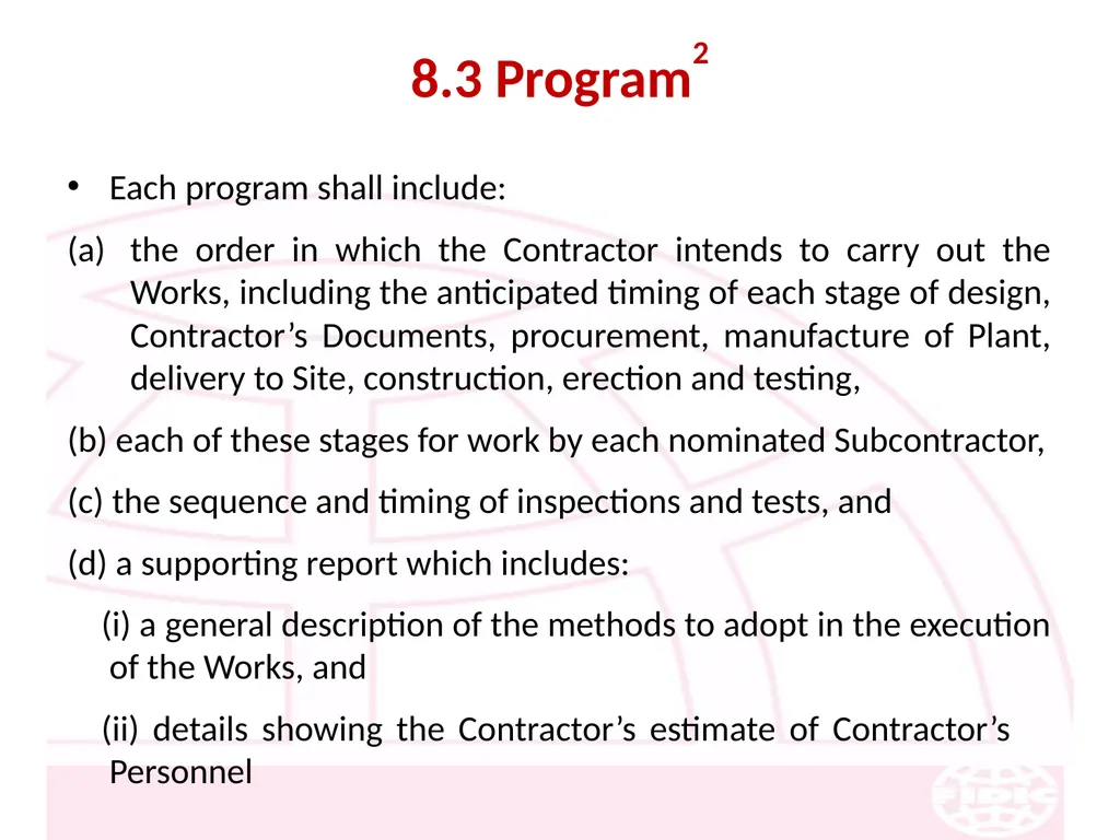FIDIC Conditions of Contract for Construction - slide 112 of 250