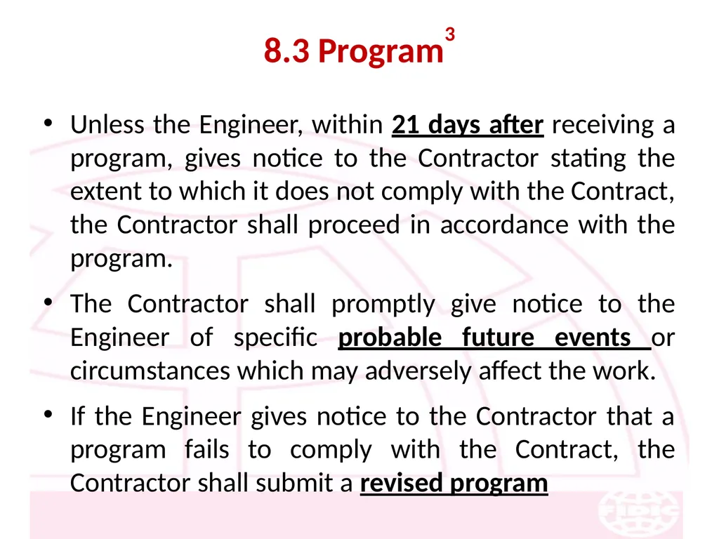 FIDIC Conditions of Contract for Construction - slide 113 of 250