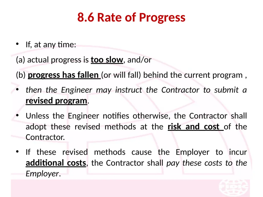 FIDIC Conditions of Contract for Construction - slide 116 of 250