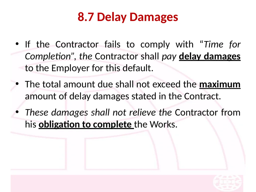 FIDIC Conditions of Contract for Construction - slide 117 of 250