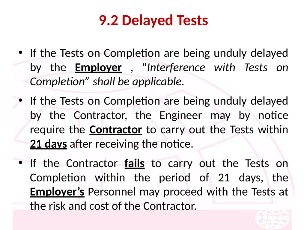 FIDIC Conditions of Contract for Construction - slide 125 of 250