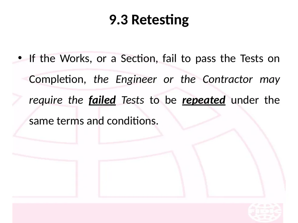 FIDIC Conditions of Contract for Construction - slide 126 of 250