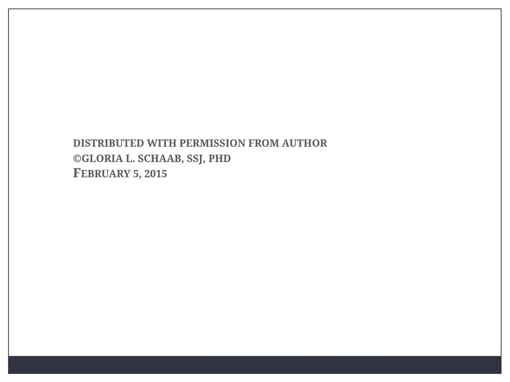 distributed with permission from author ©gloria l. - slide 1 of 19