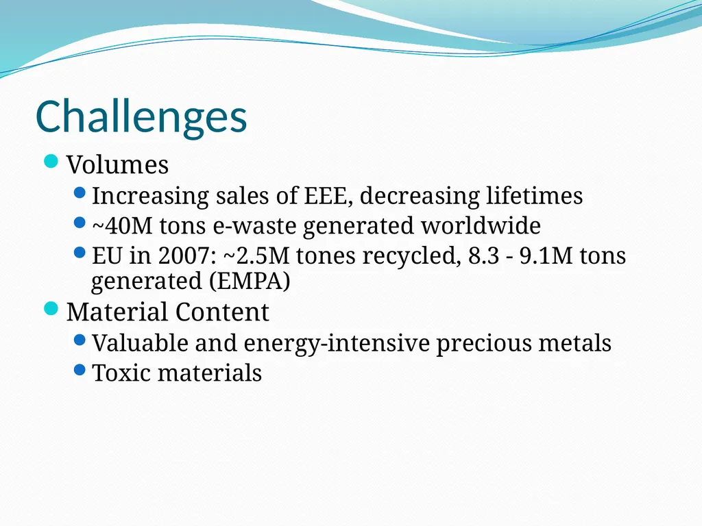 E-waste Management in the Arab Region: Status and - slide 13 of 32