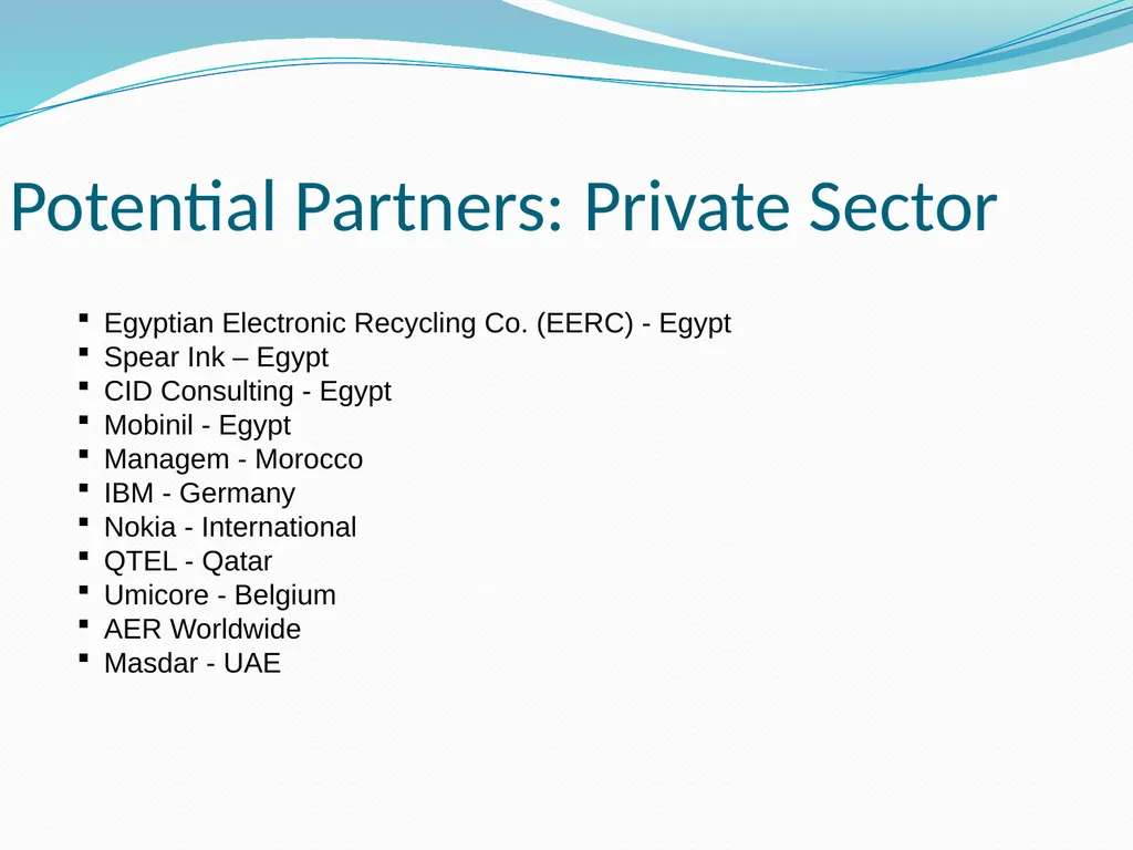 E-waste Management in the Arab Region: Status and - slide 25 of 32