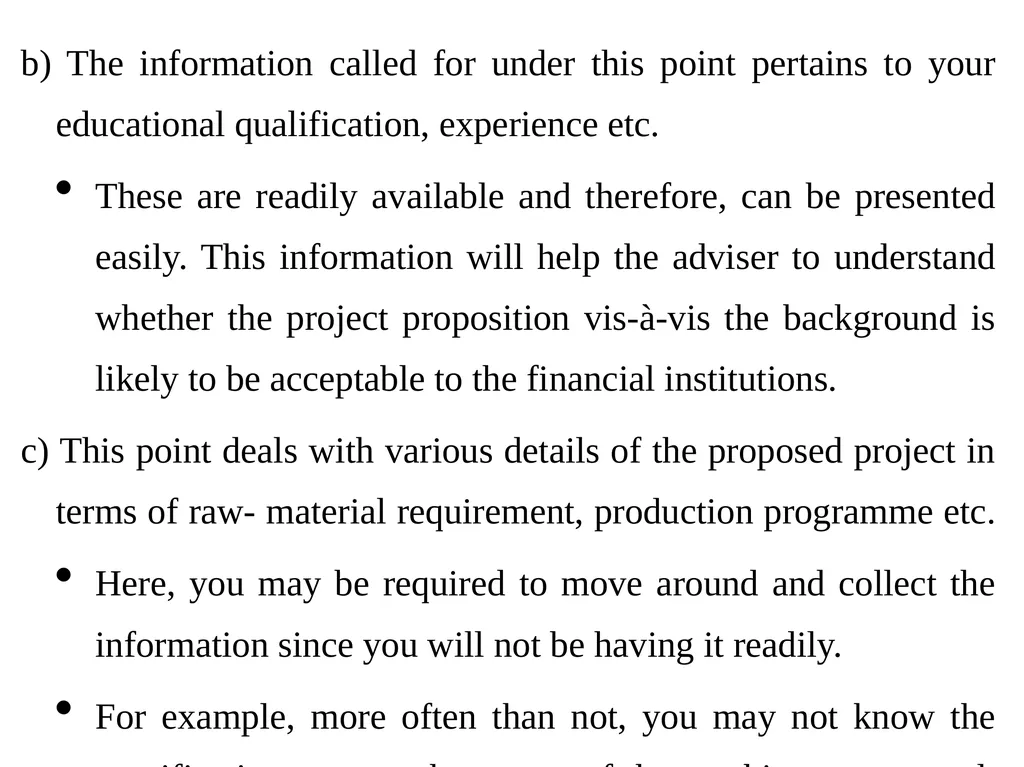 Business Plan or Project Report 1. What is a - slide 5 of 21