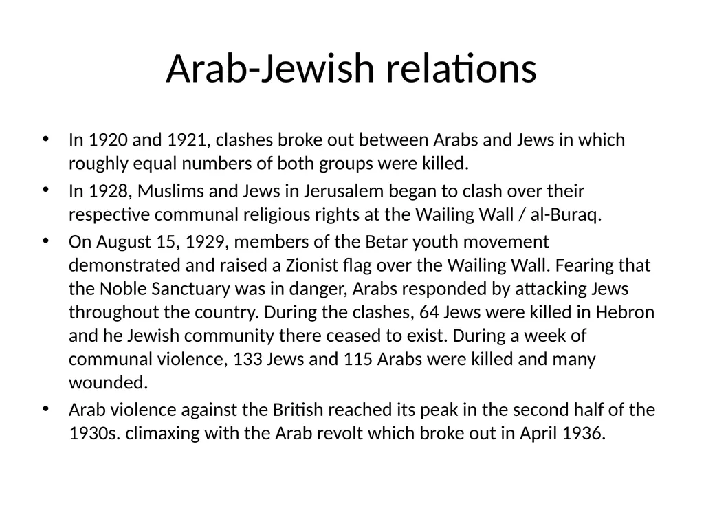 Empire and Aftermath Palestine under the British - slide 12 of 25