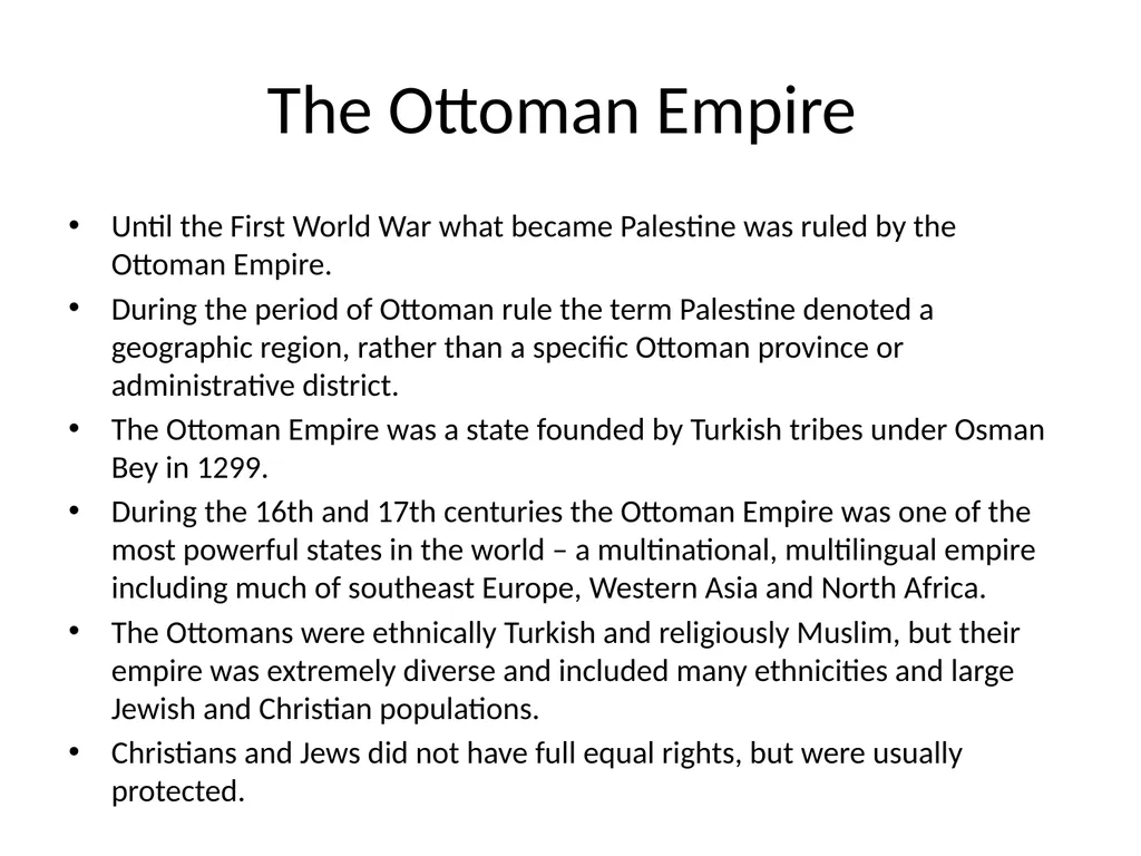 Empire and Aftermath Palestine under the British - slide 4 of 25