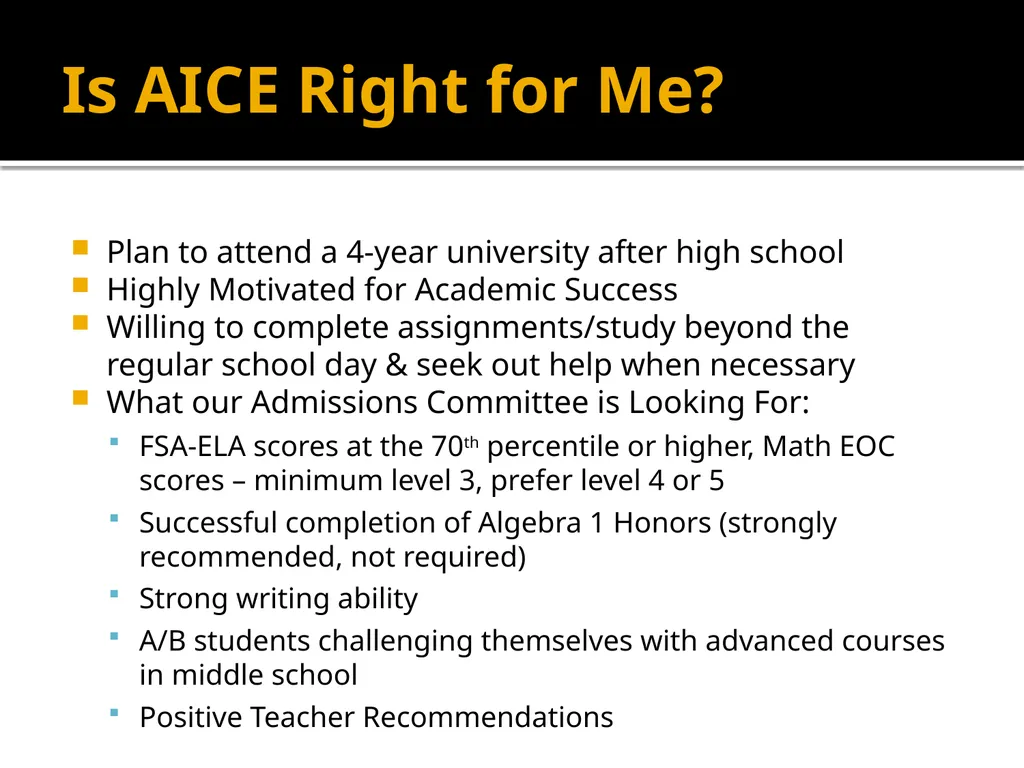 Cambridge A.I.C.E. Advanced International - slide 15 of 19