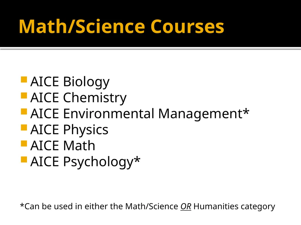 Cambridge A.I.C.E. Advanced International - slide 5 of 19