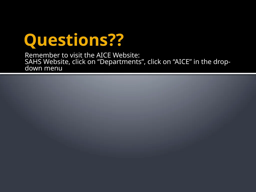 Cambridge A.I.C.E. Advanced International - slide 19 of 19