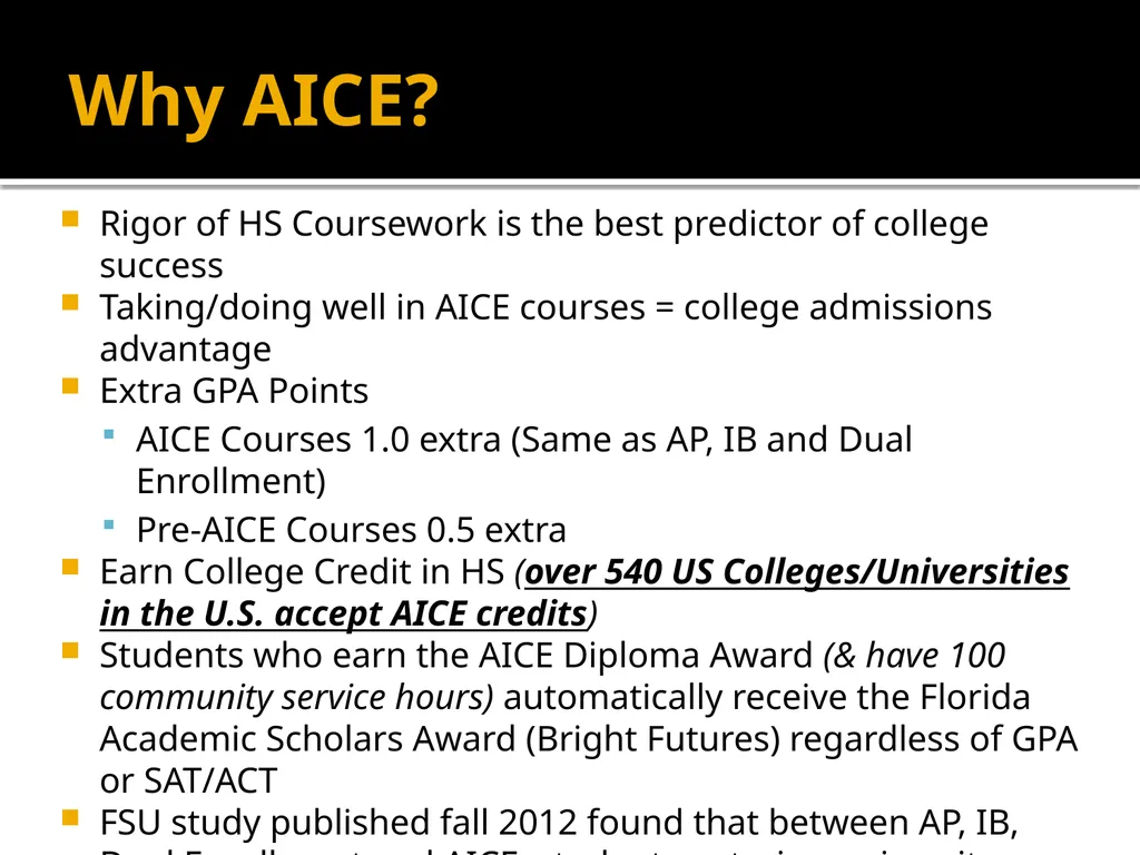 Cambridge A.I.C.E. Advanced International - slide 3 of 19