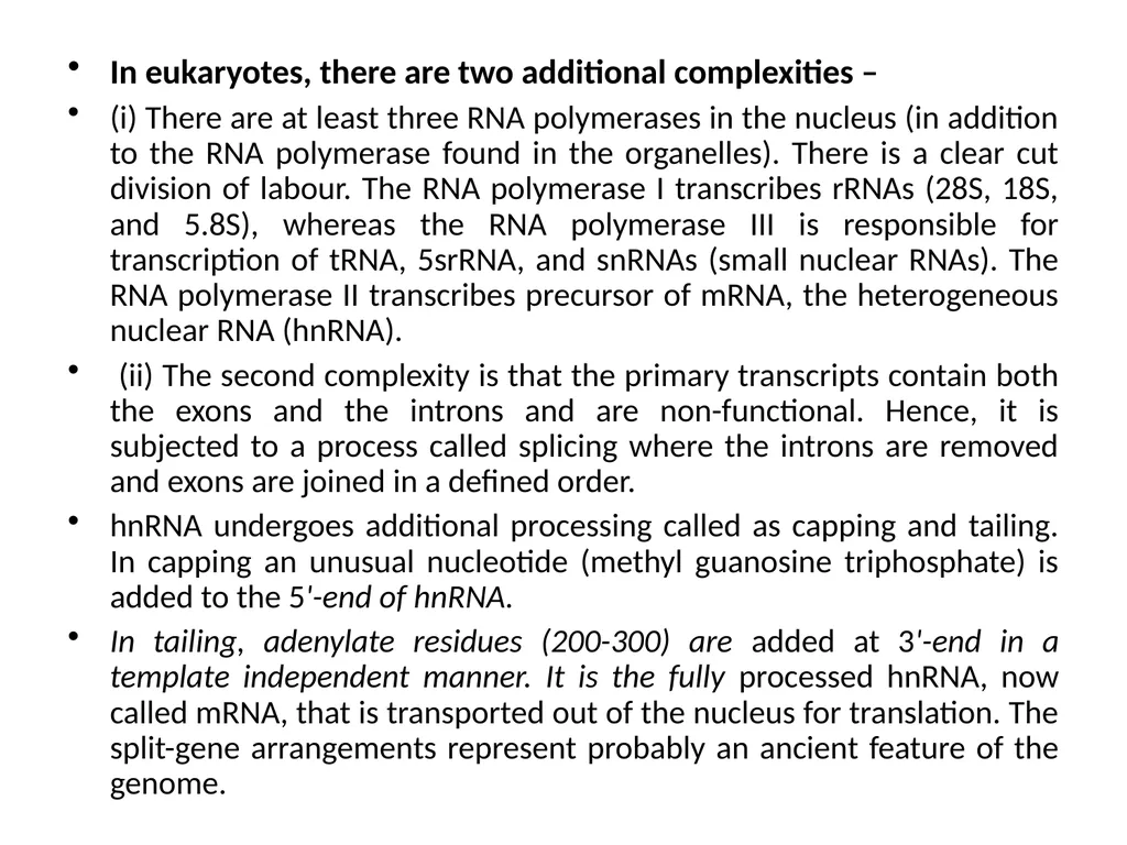 TRANSCRIPTION TRANSCRIPTION The process of copying - slide 11 of 11