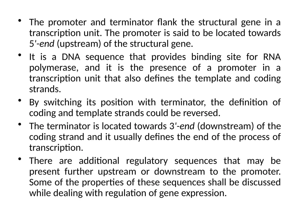 TRANSCRIPTION TRANSCRIPTION The process of copying - slide 7 of 11