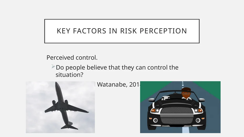 Risk Perception How past experiences determine - slide 7 of 16